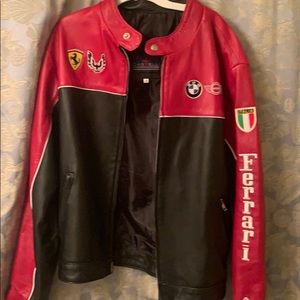 Ferrari leather men’s jacket